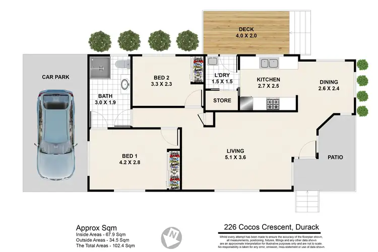 Floorplan of Homely other listing, 226/758 Cocos Blunder Rd, Durack QLD 4077