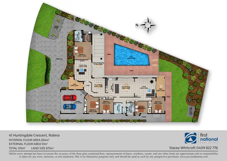 Floorplan of Homely house listing, 41 Huntingdale Crescent, Robina QLD 4226