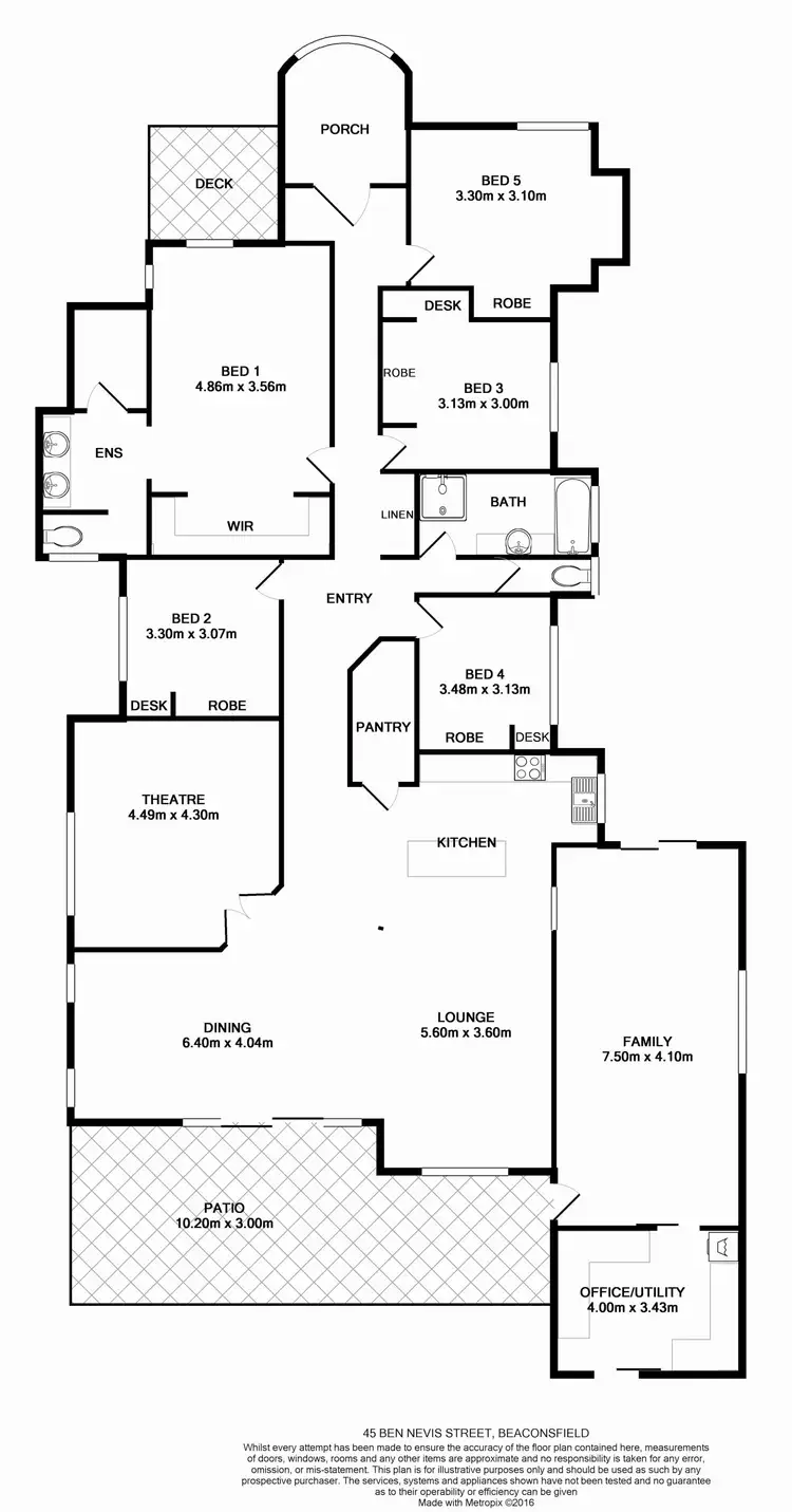 Floorplan of Homely house listing, 45 Ben Nevis Street, Beaconsfield QLD 4740