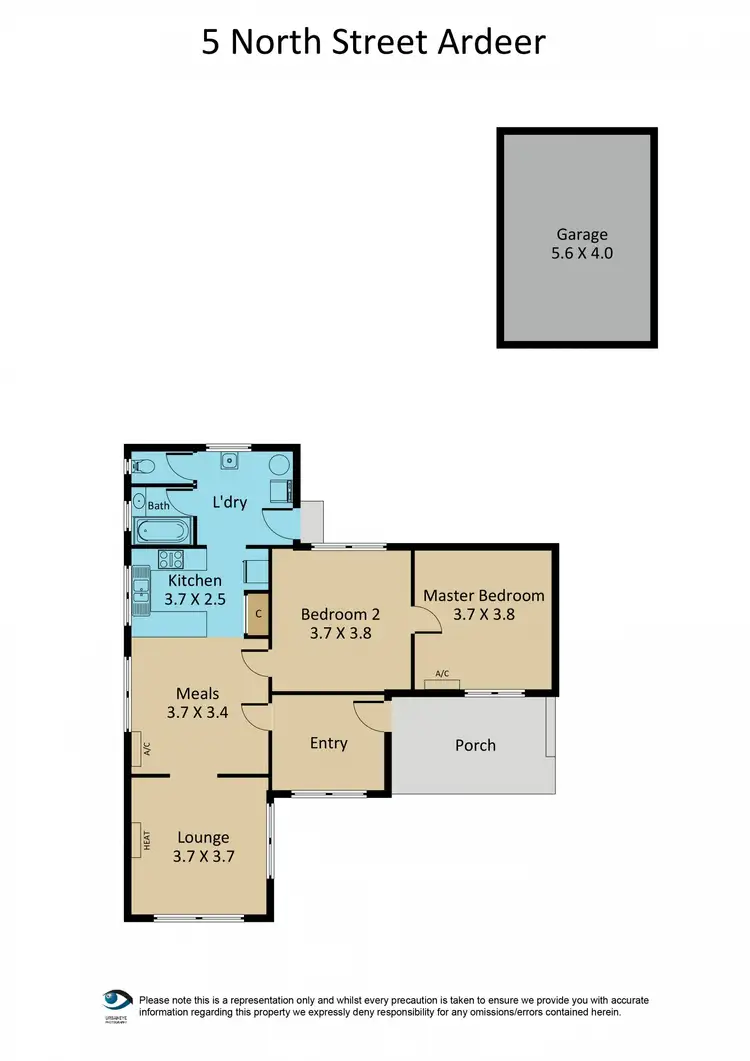 Floorplan of Homely house listing, 5 North Street, Ardeer VIC 3022