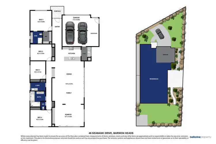 Floorplan of Homely house listing, 46 Seabank Drive, Barwon Heads VIC 3227