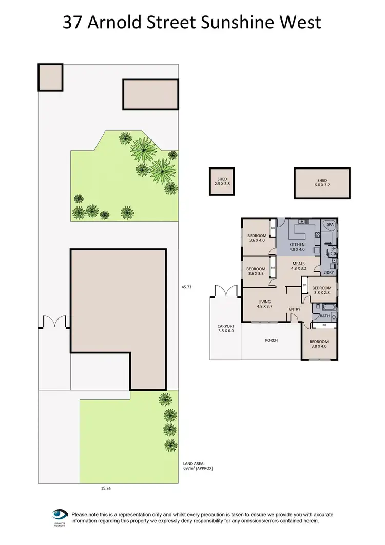 Floorplan of Homely house listing, 37 Arnold Street, Sunshine West VIC 3020