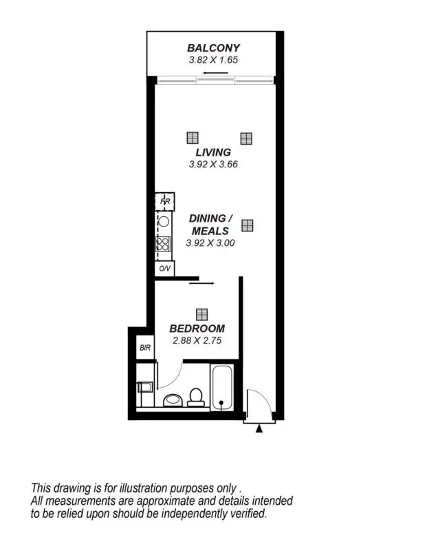 Floorplan of Homely apartment listing, 426/29 Colley Terrace, Glenelg SA 5045