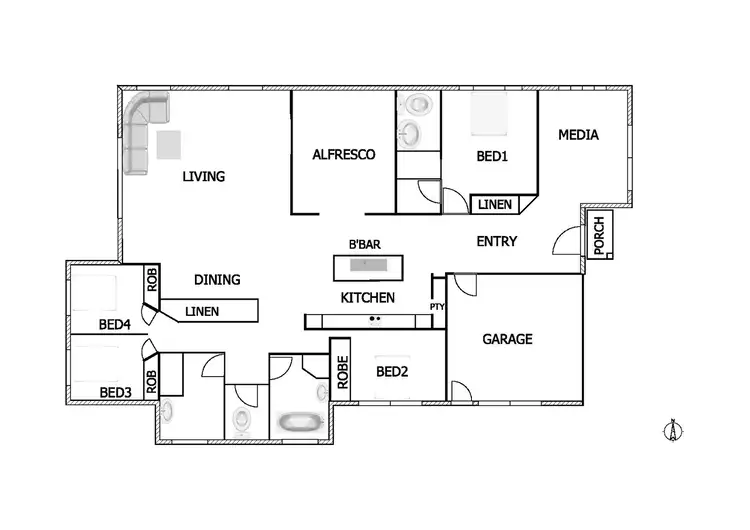 Floorplan of Homely house listing, 488 Wandobah Road, Gunnedah NSW 2380