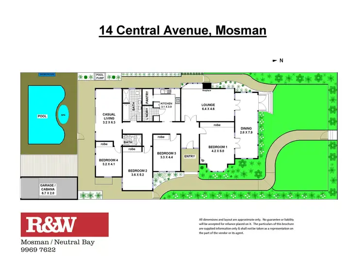 Floorplan of Homely house listing, 14 Central Avenue, Mosman NSW 2088