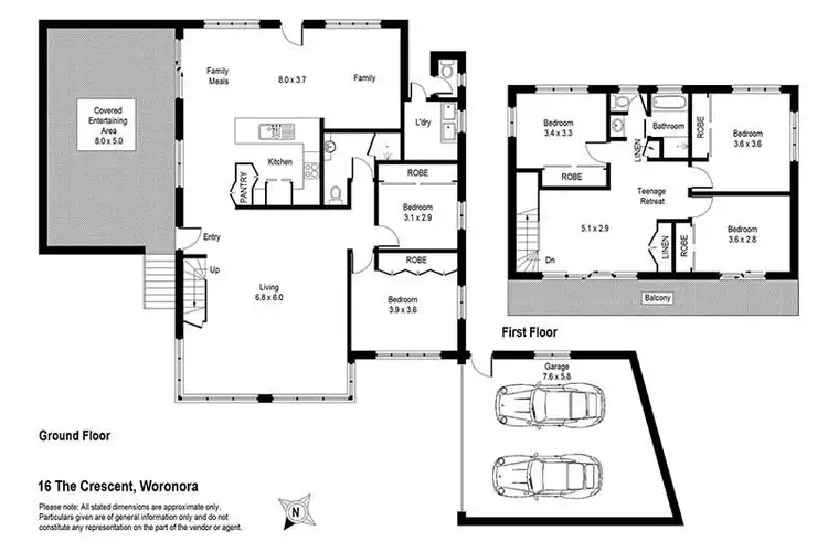 Floorplan of Homely house listing, 16 The Crescent, Woronora NSW 2232