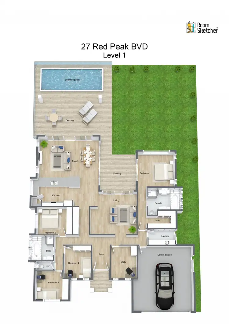 Floorplan of Homely house listing, 27 Red Peak BVD, Caravonica QLD 4878