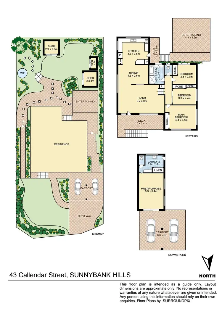 Floorplan of Homely house listing, 43 Callendar Street, Sunnybank Hills QLD 4109