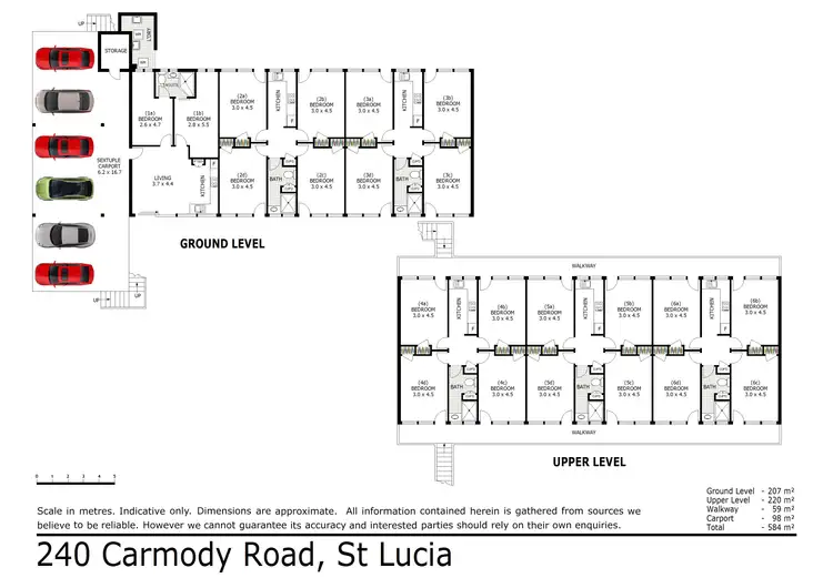Floorplan of Homely block of units listing, 240 Carmody Road, St Lucia QLD 4067