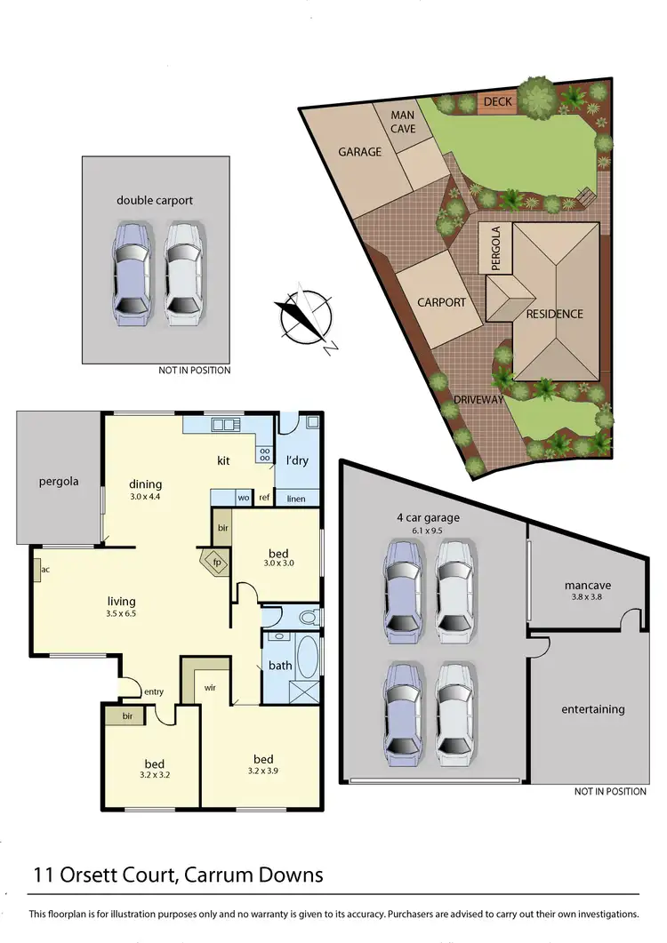 Floorplan of Homely house listing, 11 Orsett Court, Carrum Downs VIC 3201