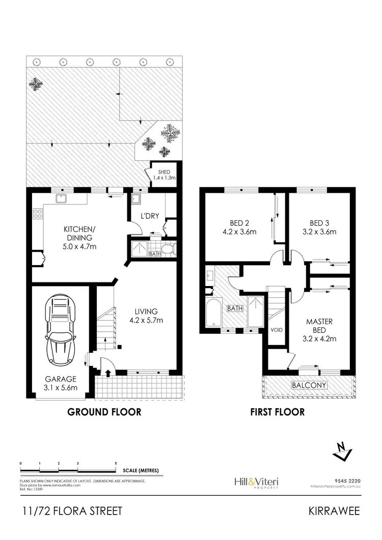 Floorplan of Homely townhouse listing, 11/72-78 Flora Street, Kirrawee NSW 2232
