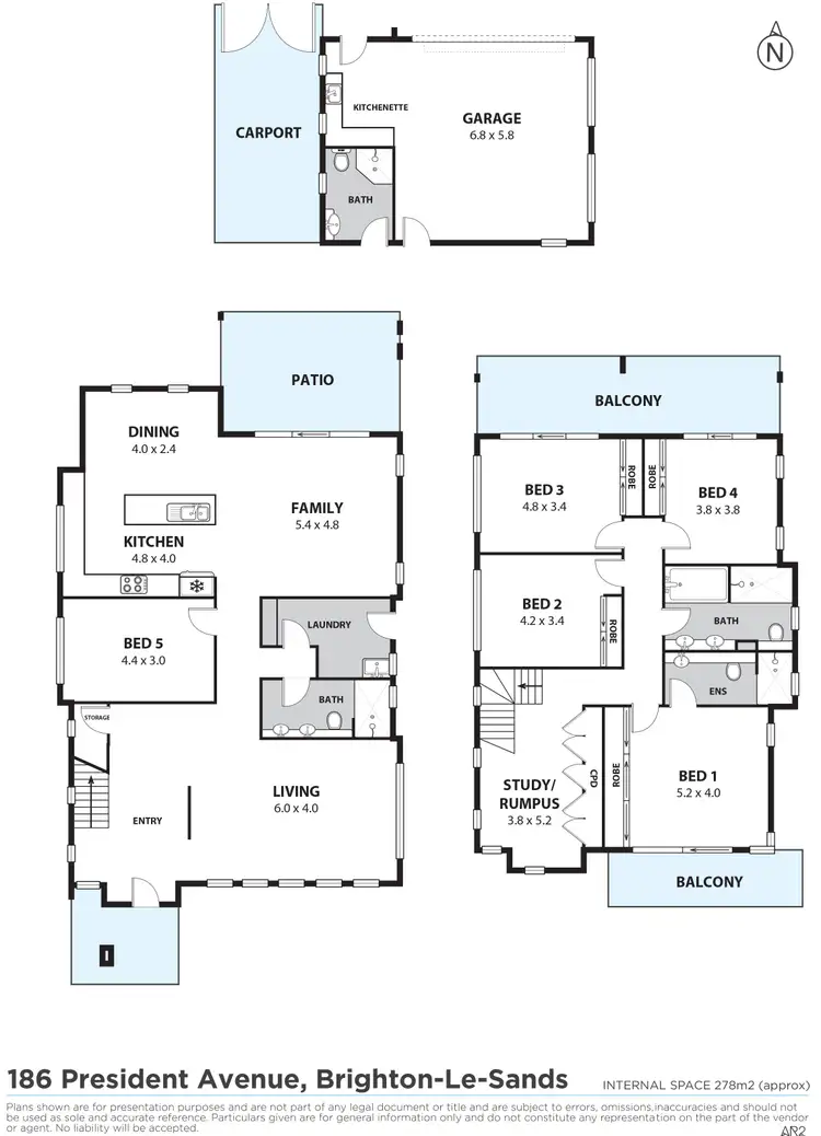 Floorplan of Homely house listing, 186 President Avenue, Brighton-le-sands NSW 2216