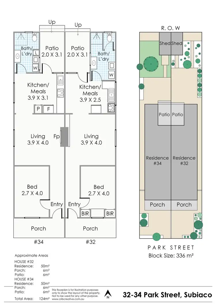 Floorplan of Homely house listing, 32-34 Park Street, Subiaco WA 6008