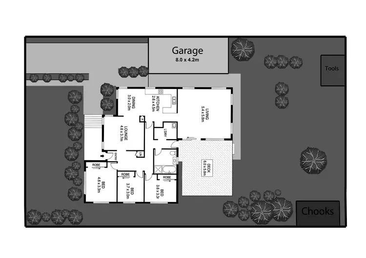 Floorplan of Homely house listing, 6 Rosella Court, Ocean Grove VIC 3226