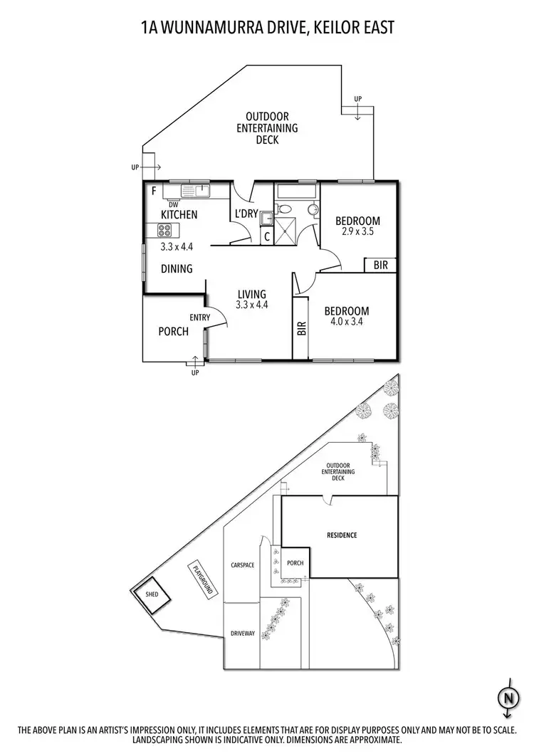 Floorplan of Homely unit listing, 1A Wunnamurra Drive, Keilor East VIC 3033