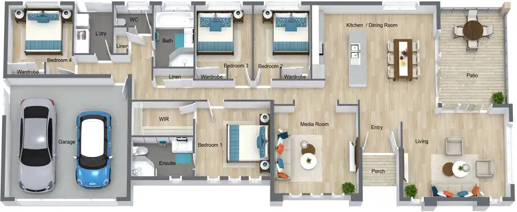 Floorplan of Homely house listing, 1 Beachfront Ave, Trinity Beach QLD 4879