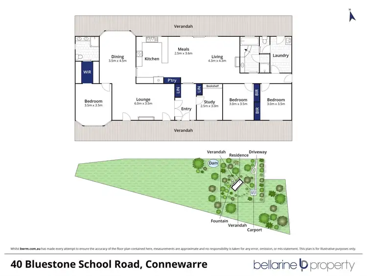 Floorplan of Homely rural property listing, 40 Bluestone School Road, Connewarre VIC 3227