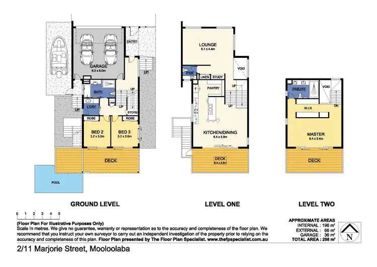 Floorplan of Homely semi-detached listing, 2/11 Marjorie Street, Mooloolaba QLD 4557