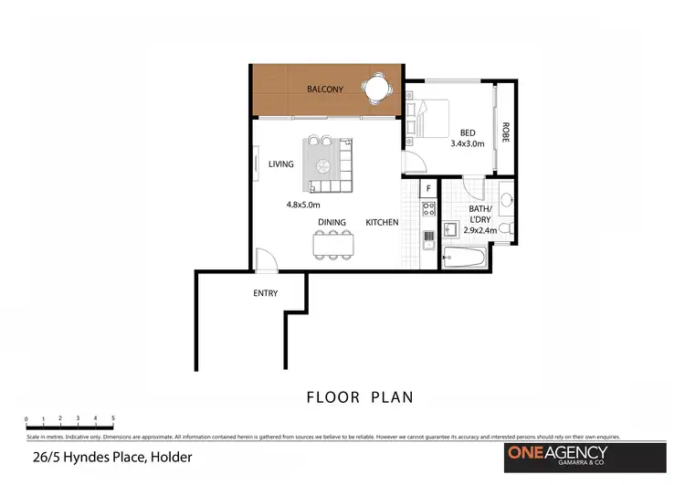 Floorplan of Homely flat listing, 26/5 Hyndes Crescent, Holder ACT 2611