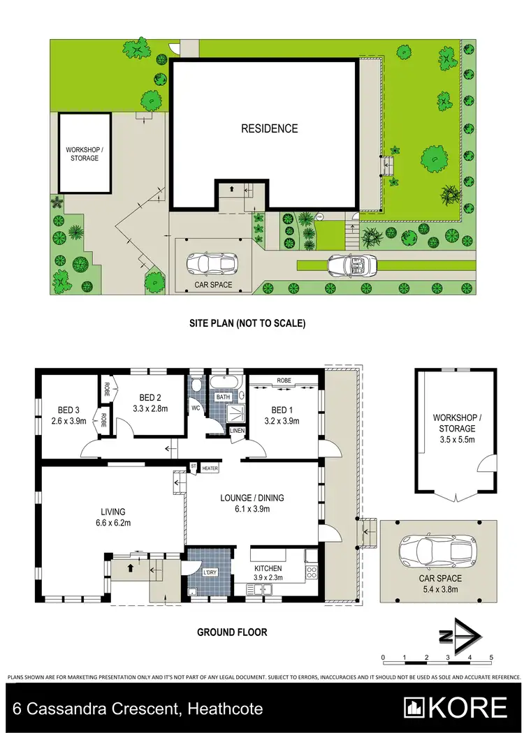 Floorplan of Homely house listing, 6 Cassandra Crescent, Heathcote NSW 2233