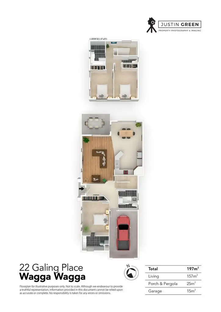 Floorplan of Homely house listing, 22 Galing Place, Wagga Wagga NSW 2650