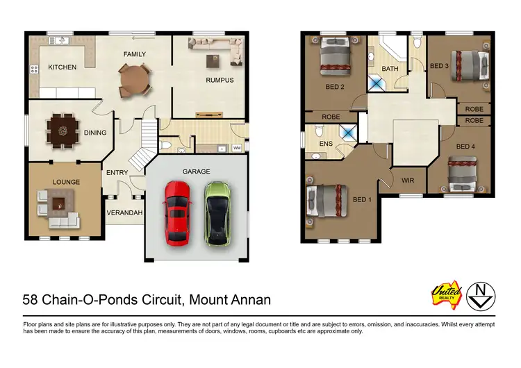 Floorplan of Homely house listing, 58 Chain-O-Ponds Circuit, Mount Annan NSW 2567