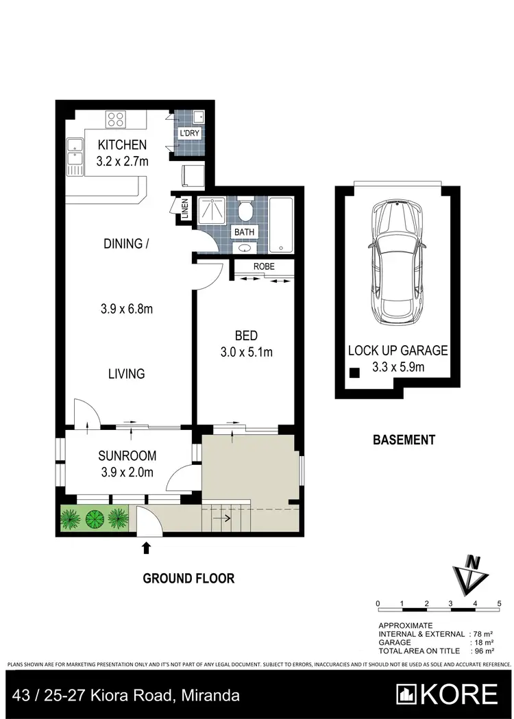 Floorplan of Homely apartment listing, 43/8-12 Willock Avenue, Miranda NSW 2228