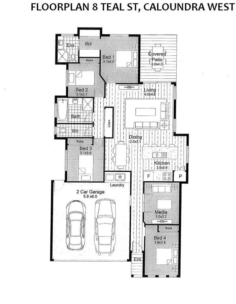 Floorplan of Homely house listing, 8 Teal Street, Caloundra West QLD 4551