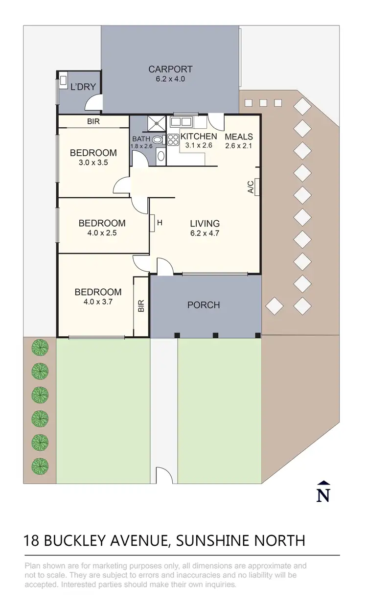 Floorplan of Homely house listing, 18 Buckley Avenue, Sunshine North VIC 3020