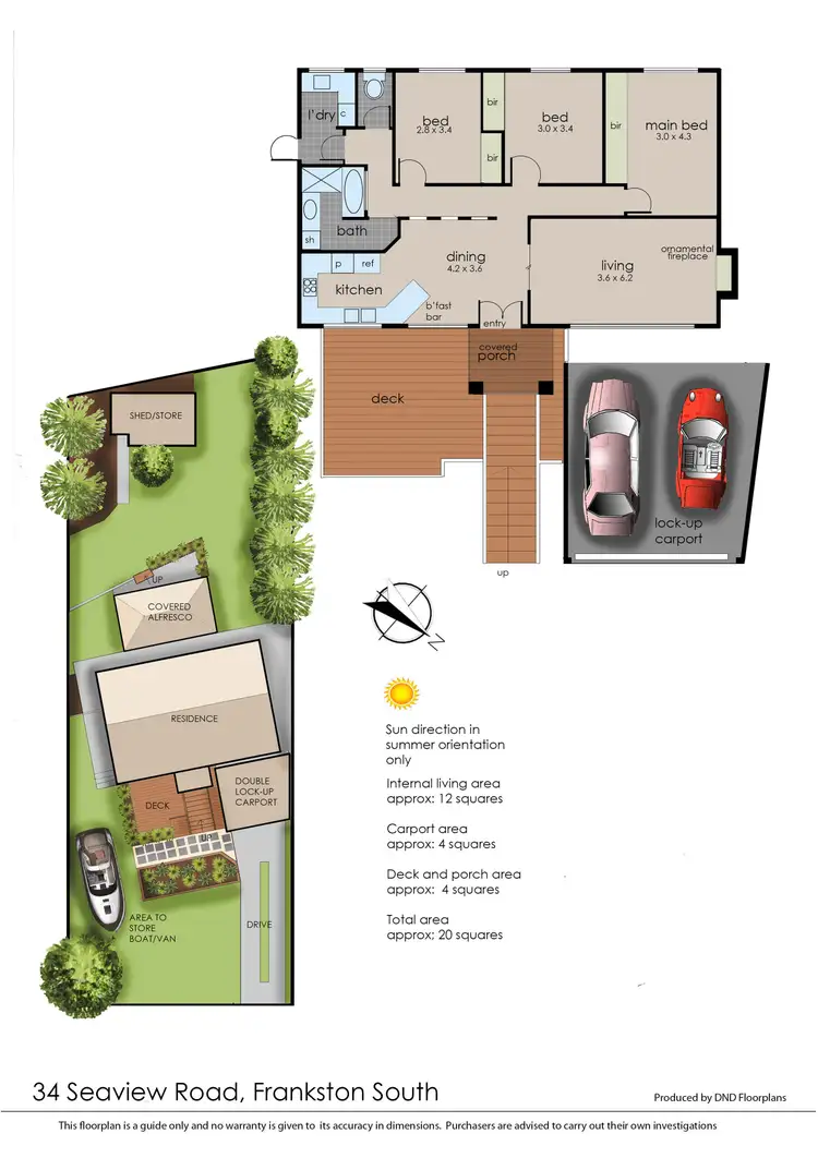 Floorplan of Homely house listing, 34 Seaview Road, Frankston South VIC 3199