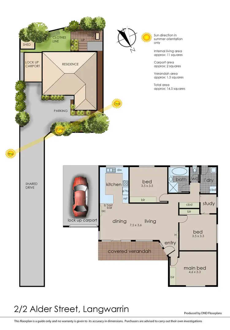 Floorplan of Homely unit listing, 2/2 Alder Street, Langwarrin VIC 3910