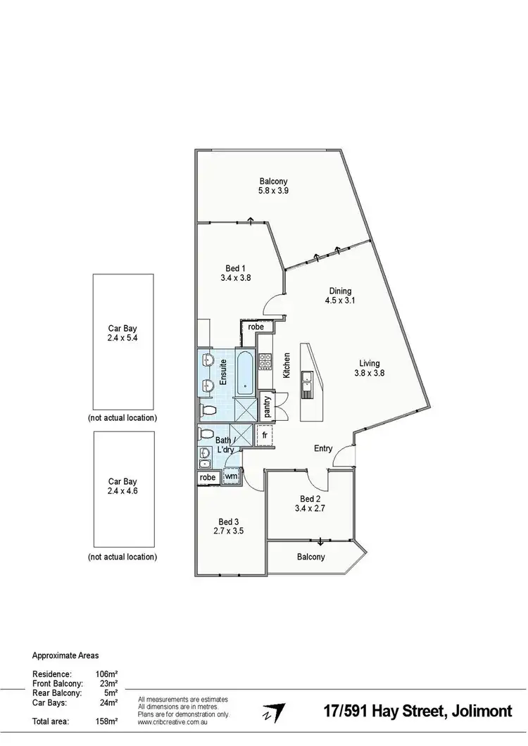 Floorplan of Homely apartment listing, 17/591 Hay Street, Jolimont WA 6014