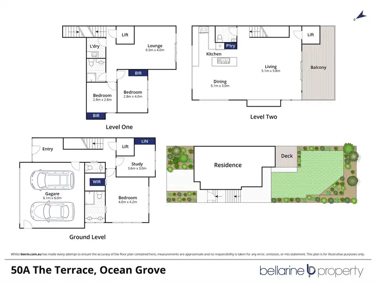 Floorplan of Homely townhouse listing, 50a The Terrace, Ocean Grove VIC 3226