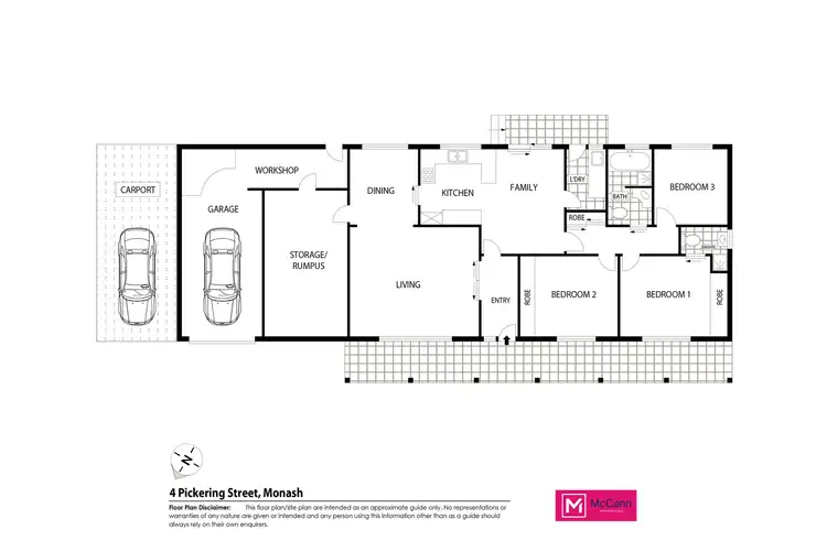 Floorplan of Homely house listing, 4 Pickering Street, Monash ACT 2904