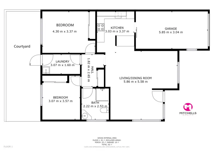 Floorplan of Homely unit listing, Unit 9/119 Freshwater Street, Torquay QLD 4655