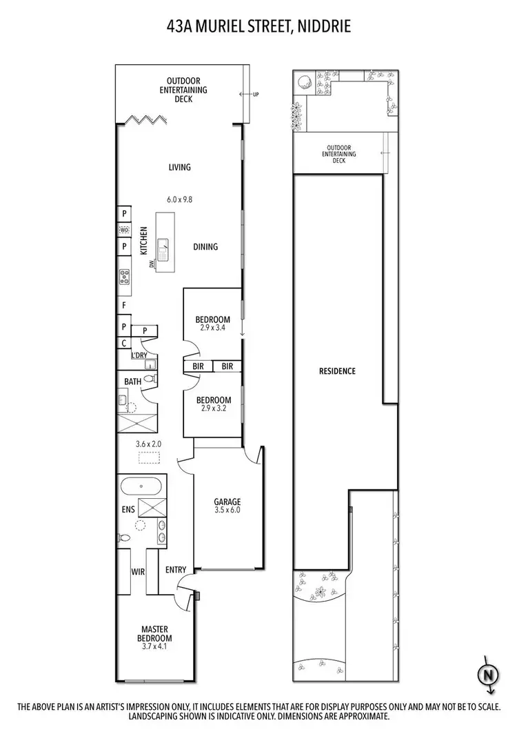 Floorplan of Homely house listing, 43A Muriel Street, Niddrie VIC 3042