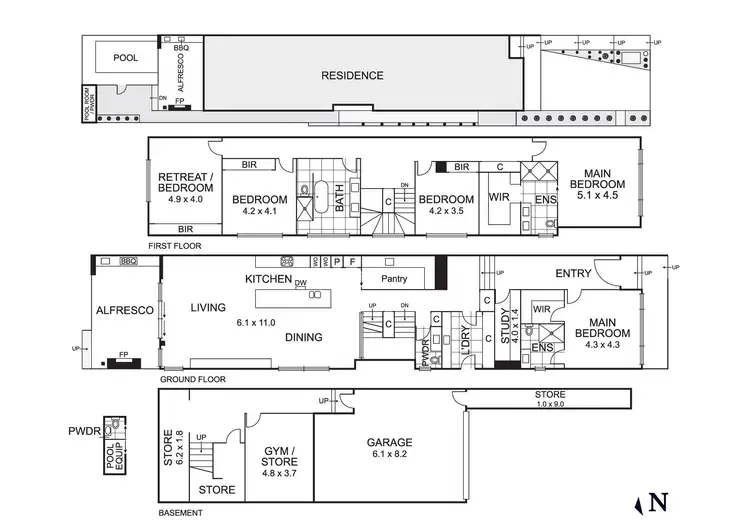 Floorplan of Homely house listing, 2a Caroline Street, Aberfeldie VIC 3040