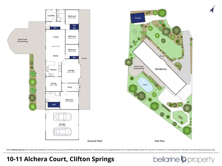 Floorplan of Homely house listing, 10-11 Alchera Court, Clifton Springs VIC 3222