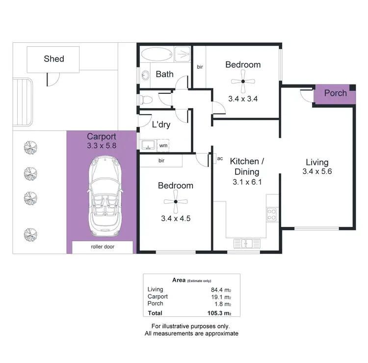 Floorplan of Homely unit listing, 1/52 Sutton Terrace, Marleston SA 5033