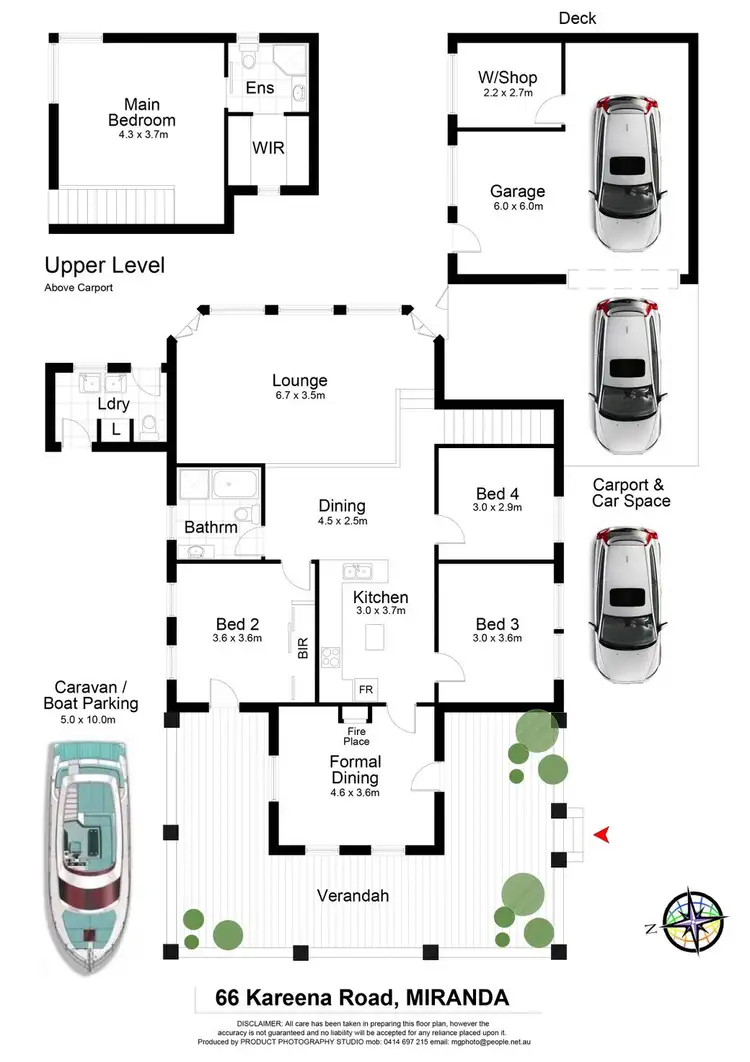 Floorplan of Homely house listing, 66 Kareena Road, Miranda NSW 2228