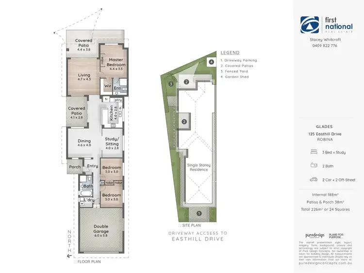 Floorplan of Homely villa listing, 125 Easthill Drive, Robina QLD 4226