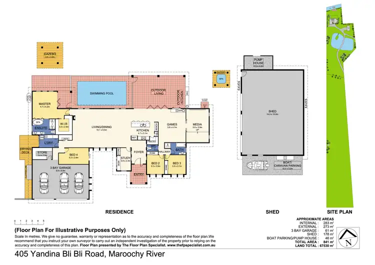 Floorplan of Homely rural property listing, 405 Yandina Bli Bli Road, Maroochy River QLD 4561