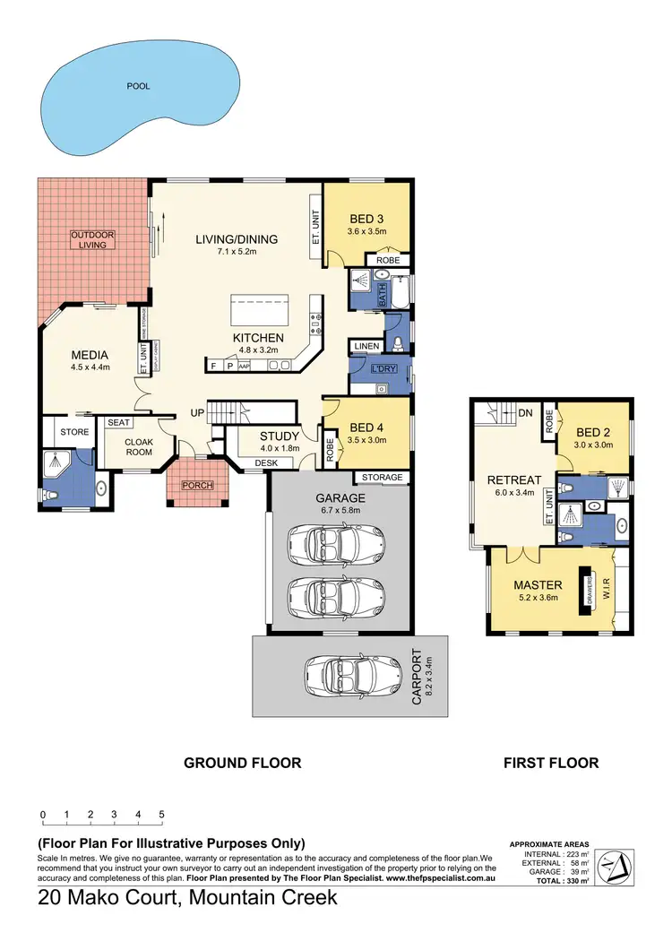 Floorplan of Homely house listing, 20 Mako Crt, Mountain Creek QLD 4557