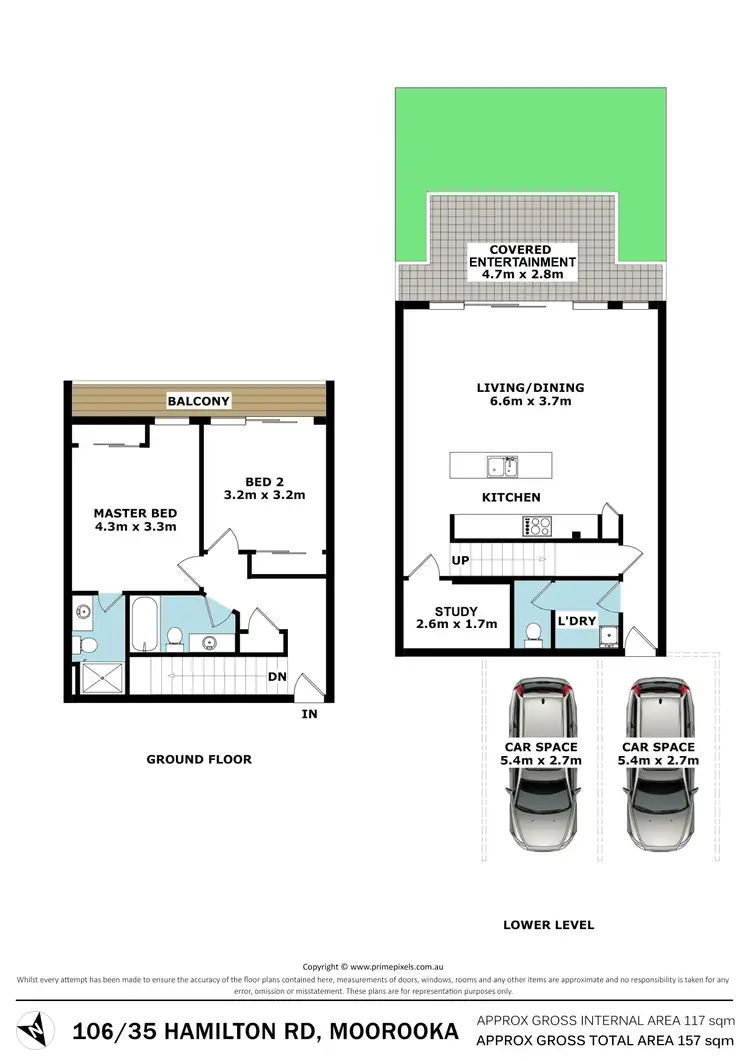 Floorplan of Homely townhouse listing, 106/35 Hamilton Road, Moorooka QLD 4105