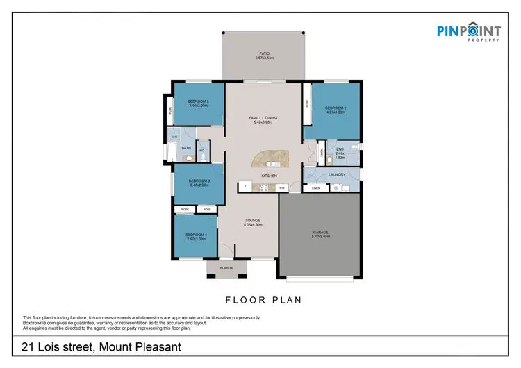 Floorplan of Homely house listing, 21 Lois Street, Mount Pleasant QLD 4740