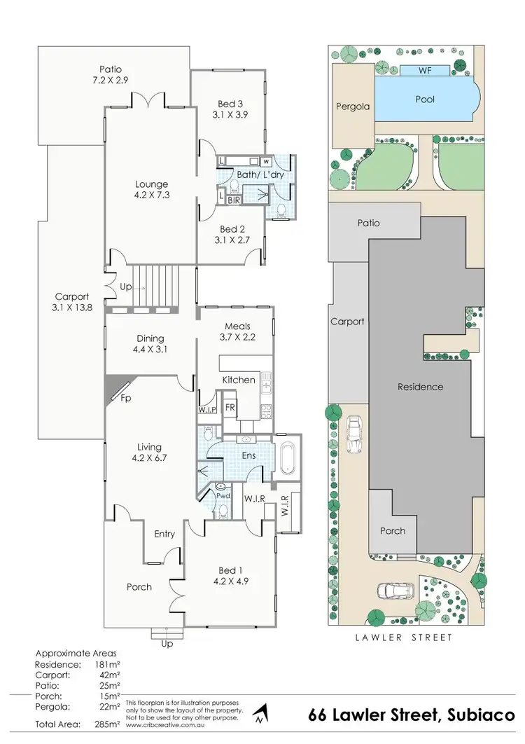 Floorplan of Homely house listing, 66 Lawler Street, Subiaco WA 6008