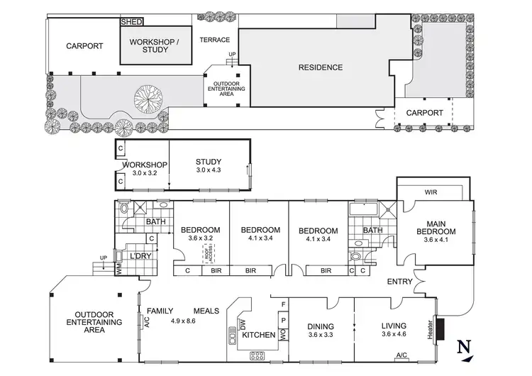 Floorplan of Homely house listing, 12 Roberts Street, Essendon VIC 3040