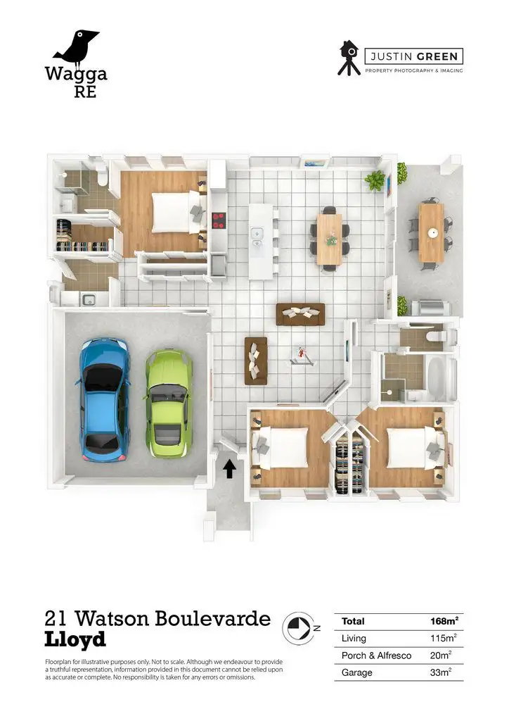 Floorplan of Homely house listing, 21 Watson Boulevarde, Lloyd NSW 2650