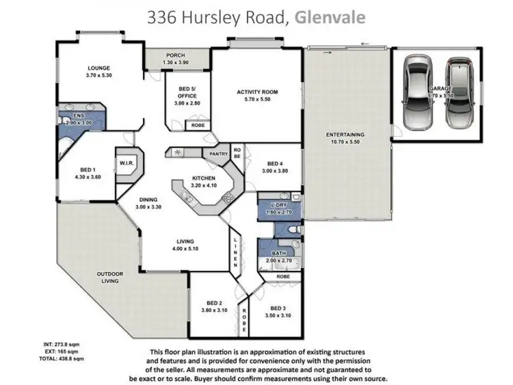 Floorplan of Homely house listing, 336 Hursley Road, Glenvale QLD 4350