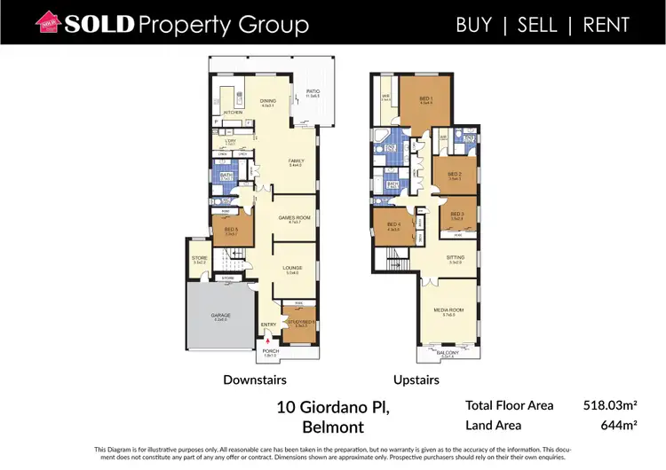 Floorplan of Homely house listing, 10 Giordano Place, Belmont QLD 4153